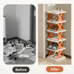 Smart Foldable Shoes Shelf 6 Tier Shoe Rack