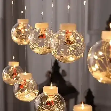 Christmas Curtain LED Light Spheres