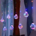 Christmas Curtain LED Light Spheres