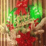 Christmas Wreath Decorations with LED Lights
