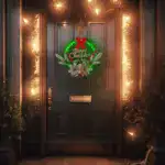Christmas Wreath Decorations with LED Lights