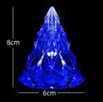 🔥Night Light Crystal Mini Christmas Tree Light Flameless LED