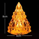🔥Night Light Crystal Mini Christmas Tree Light Flameless LED
