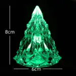 🔥Night Light Crystal Mini Christmas Tree Light Flameless LED