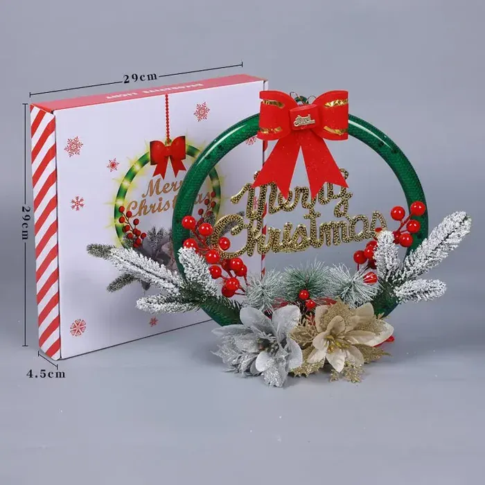 Holiday wreath decor