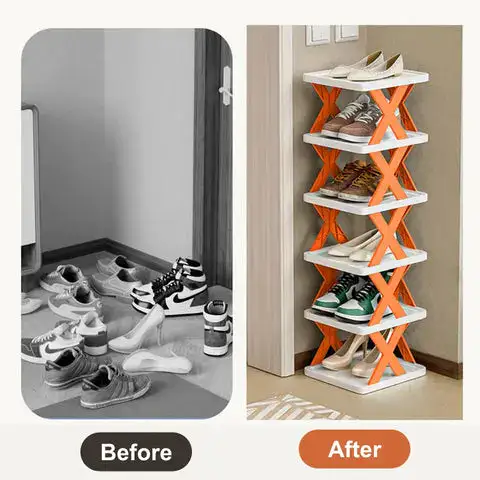  Compact Space-saving Shoe Organizer 
