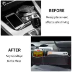 Leather Multifunctional Car Seat Organizer - Image 5