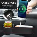 Leather Multifunctional Car Seat Organizer - Image 6